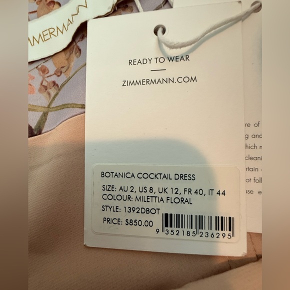 Zimmermann Botanica Cocktail Dress - Picture 8 of 10